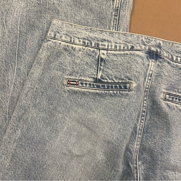 Alice + Olivia Kayla Wide Leg Coin Pocket Jeans Rockstar Blue Size 29 - Picture 9 of 17